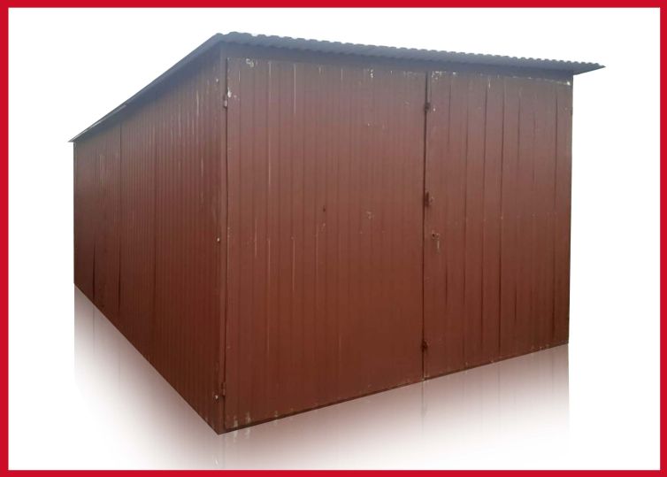 3×5 garázs, hátra lejtő tetővel, másodosztályú